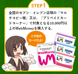 セブンイレブン限定WebMoneyキャンペーン2021